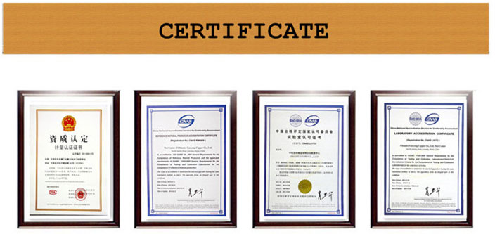 ब्रास ट्यूबलर रिभेट certificate
